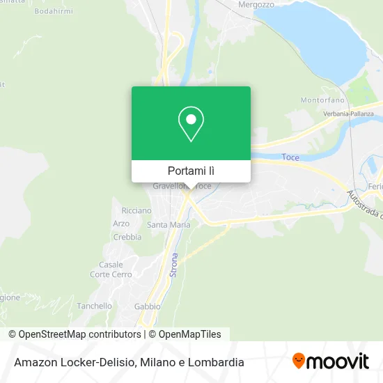 Mappa Amazon Locker-Delisio