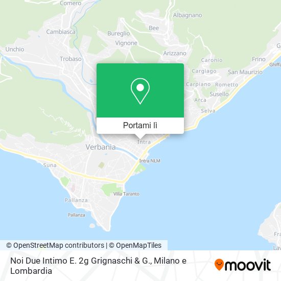 Mappa Noi Due Intimo E. 2g Grignaschi & G.