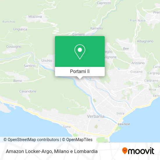 Mappa Amazon Locker-Argo