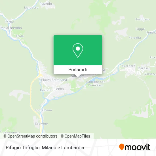 Mappa Rifugio Trifoglio