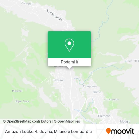 Mappa Amazon Locker-Lidovina