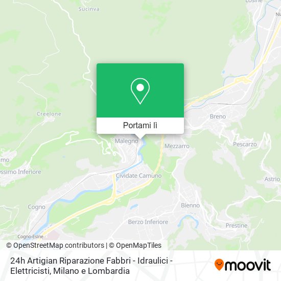 Mappa 24h Artigian Riparazione Fabbri - Idraulici - Elettricisti