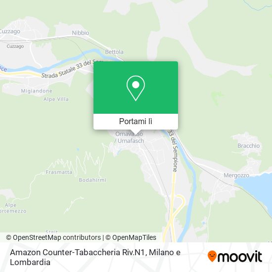 Mappa Amazon Counter-Tabaccheria Riv.N1