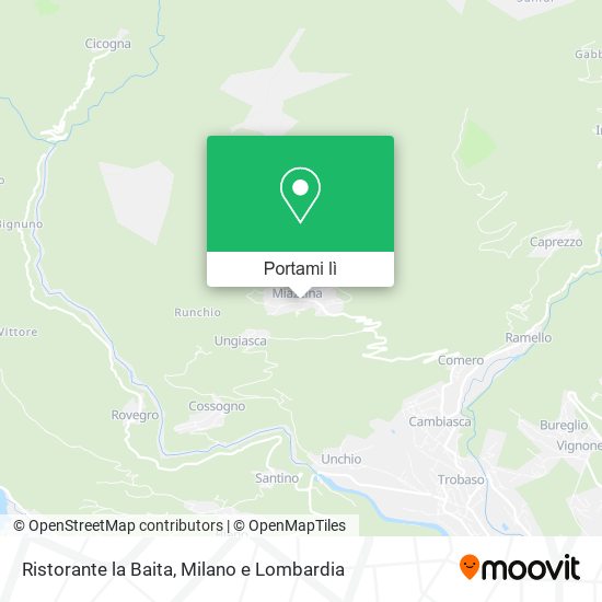 Mappa Ristorante la Baita