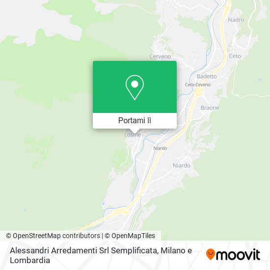 Mappa Alessandri Arredamenti Srl Semplificata