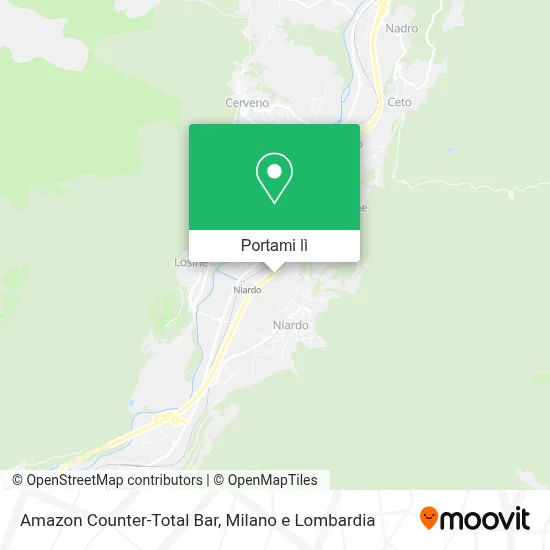 Mappa Amazon Counter-Total Bar