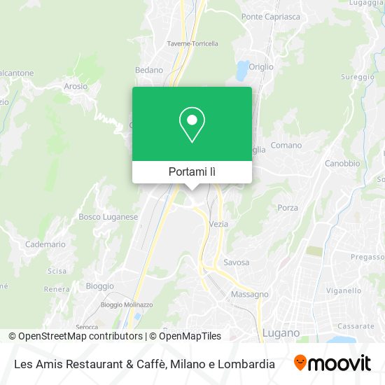 Mappa Les Amis Restaurant & Caffè