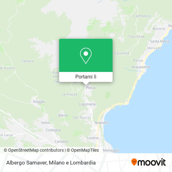 Mappa Albergo Samaver