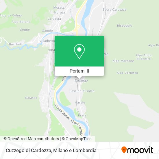 Mappa Cuzzego di Cardezza