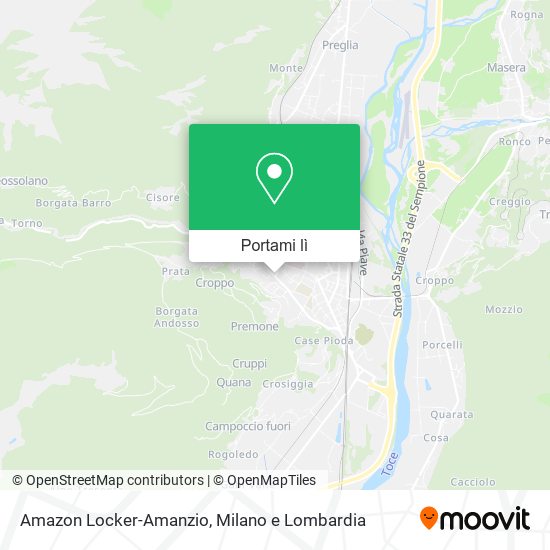 Mappa Amazon Locker-Amanzio