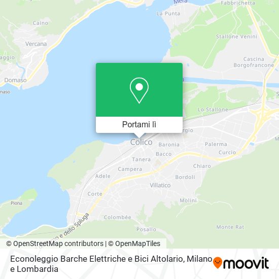 Mappa Econoleggio Barche Elettriche e Bici Altolario