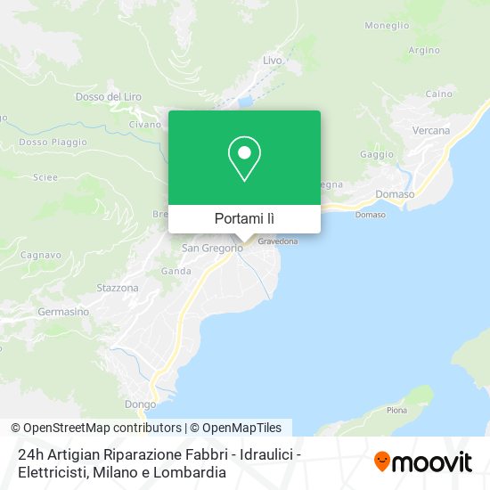 Mappa 24h Artigian Riparazione Fabbri - Idraulici - Elettricisti