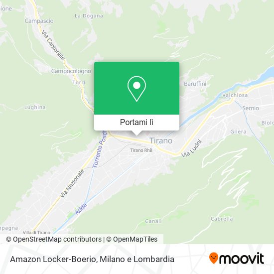 Mappa Amazon Locker-Boerio