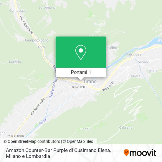 Mappa Amazon Counter-Bar Purple di Cusimano Elena