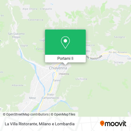 Mappa La Villa Ristorante