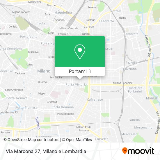 Mappa Via Marcona 27
