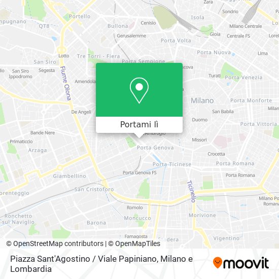 Mappa Piazza Sant'Agostino / Viale Papiniano