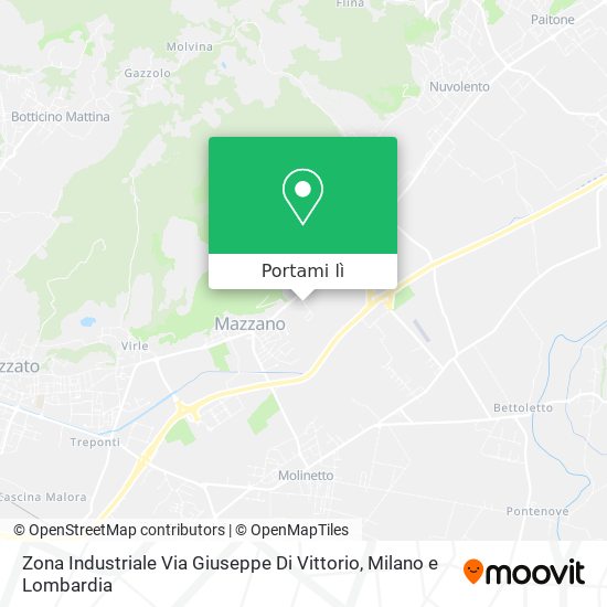 Mappa Zona Industriale Via Giuseppe Di Vittorio