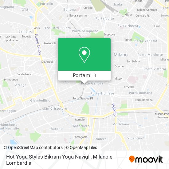 Mappa Hot Yoga Styles Bikram Yoga Navigli
