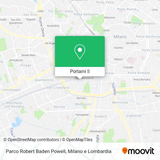 Mappa Parco Robert Baden Powell