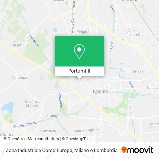 Mappa Zona Industriale Corso Europa