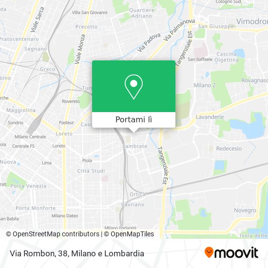 Mappa Via Rombon, 38