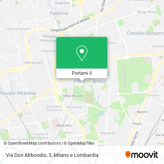 Mappa Via Don Abbondio, 3