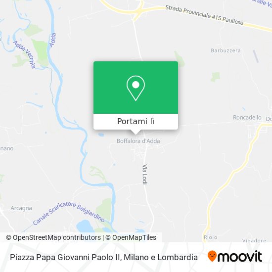 Mappa Piazza Papa Giovanni Paolo II