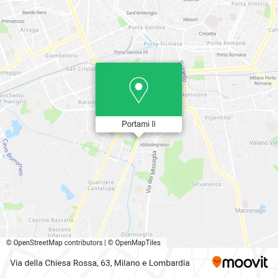 Mappa Via della Chiesa Rossa, 63