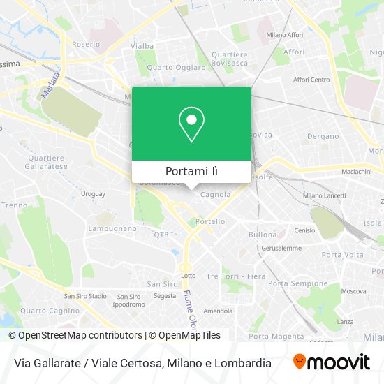 Mappa Via Gallarate / Viale Certosa