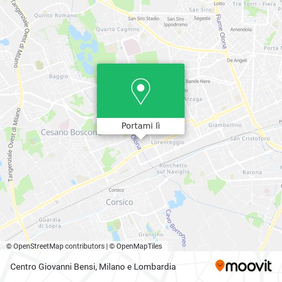Mappa Centro Giovanni Bensi
