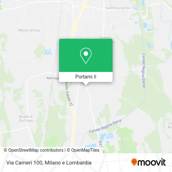 Mappa Via Cameri  100