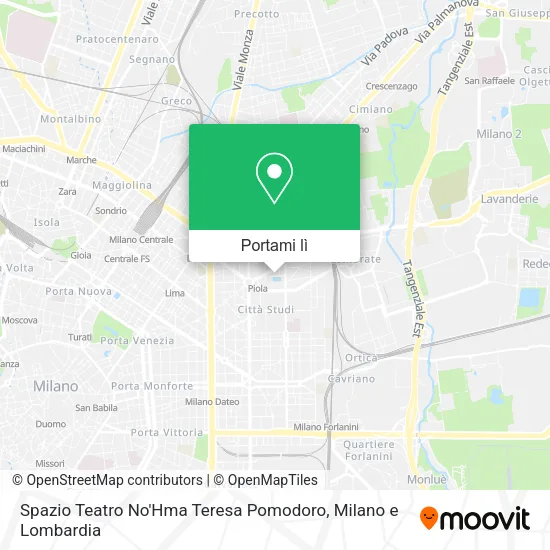 Mappa Spazio Teatro No'Hma Teresa Pomodoro