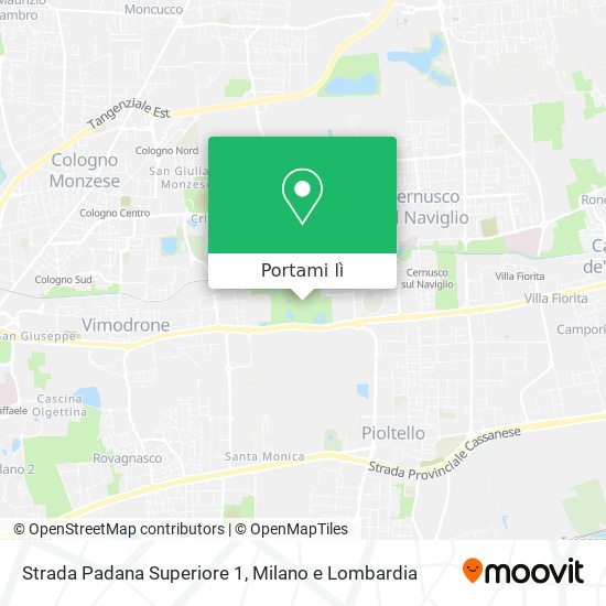 Mappa Strada Padana Superiore 1
