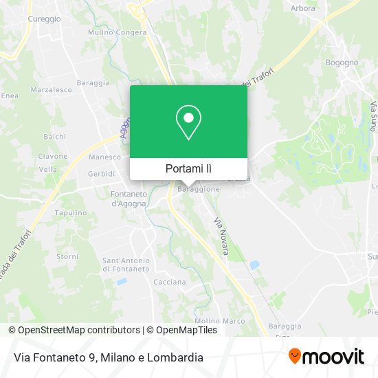 Mappa Via Fontaneto  9