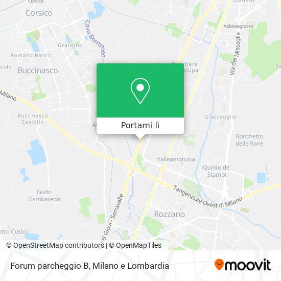 Mappa Forum parcheggio B