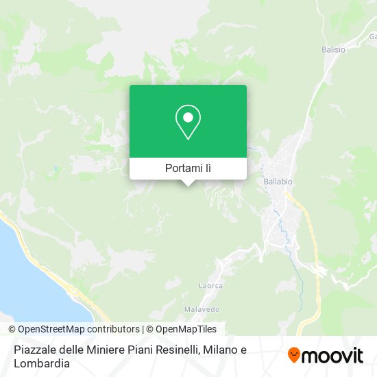 Mappa Piazzale delle Miniere Piani Resinelli