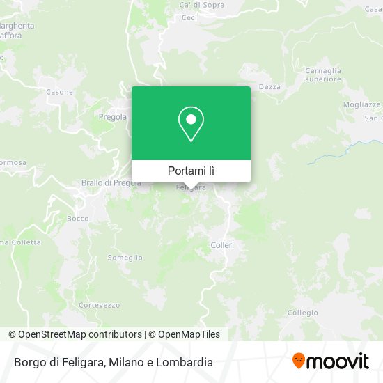 Mappa Borgo di Feligara