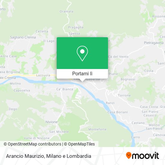 Mappa Arancio Maurizio