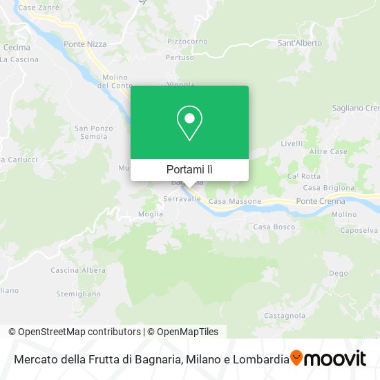 Mappa Mercato della Frutta di Bagnaria