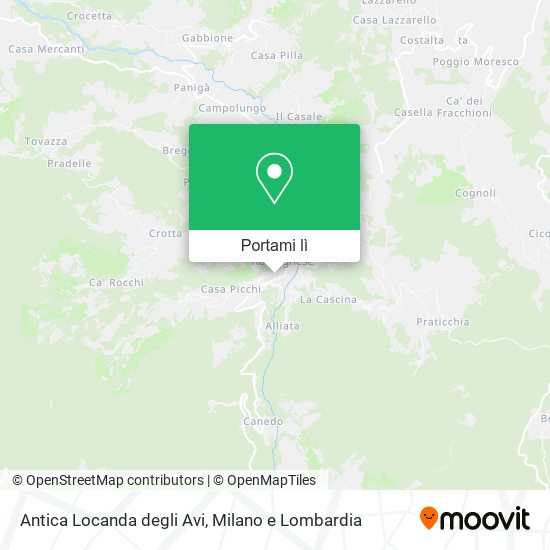 Mappa Antica Locanda degli Avi
