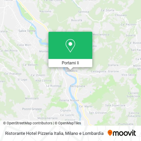 Mappa Ristorante Hotel Pizzeria Italia