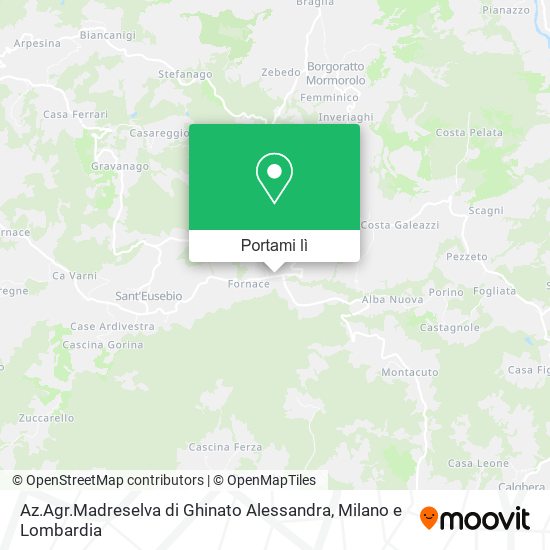 Mappa Az.Agr.Madreselva di Ghinato Alessandra