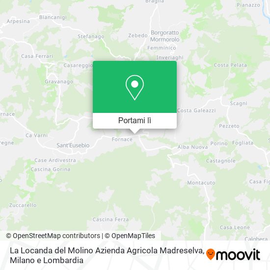 Mappa La Locanda del Molino Azienda Agricola Madreselva