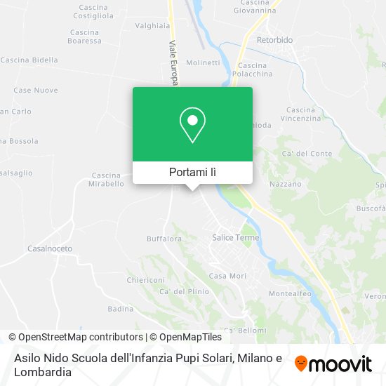 Mappa Asilo Nido Scuola dell'Infanzia Pupi Solari