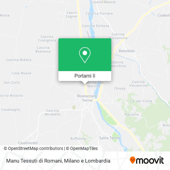 Mappa Manu Tessuti di Romani