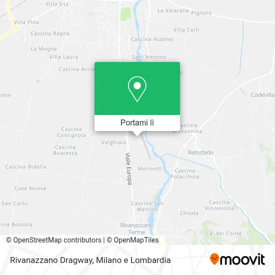 Mappa Rivanazzano Dragway