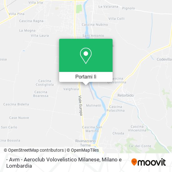 Mappa - Avm - Aeroclub Volovelistico Milanese