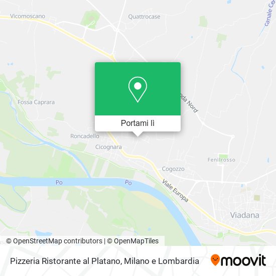 Mappa Pizzeria Ristorante al Platano