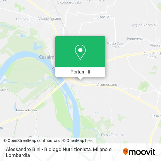 Mappa Alessandro Bini - Biologo Nutrizionista